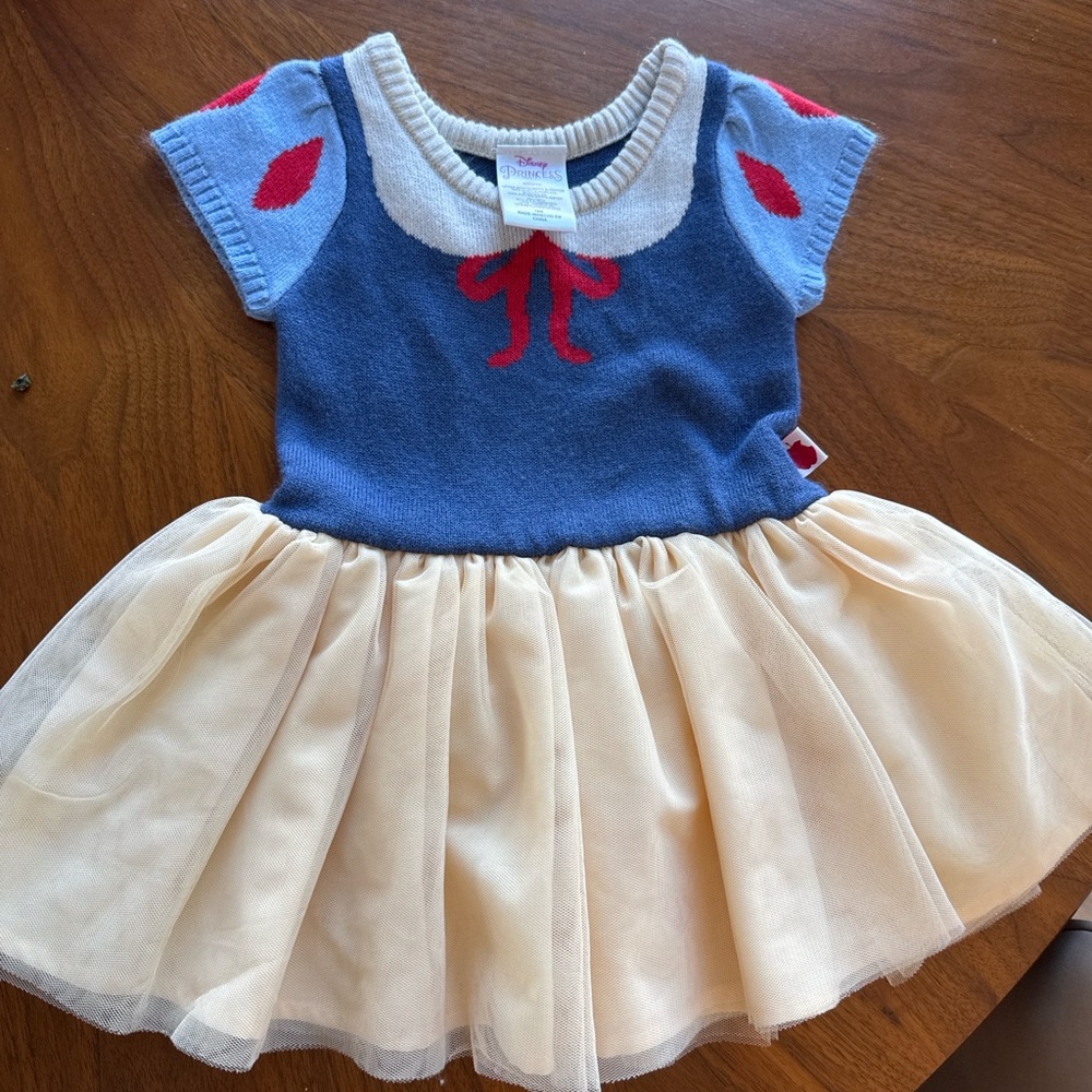 Disney Princess Snow White Tulled Skirt Dress Size 18M Baby